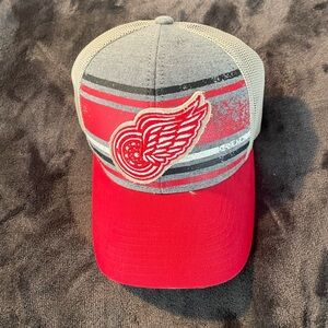 Detroit Redwings Cap with Winged Logo
